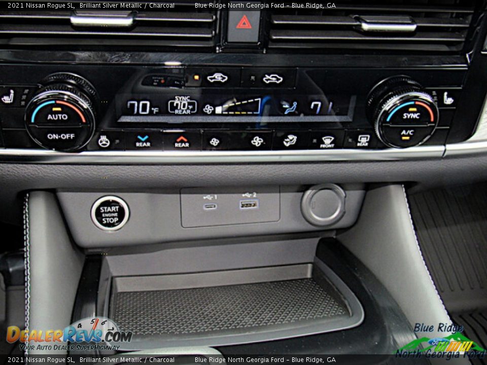 2021 Nissan Rogue SL Brilliant Silver Metallic / Charcoal Photo #22