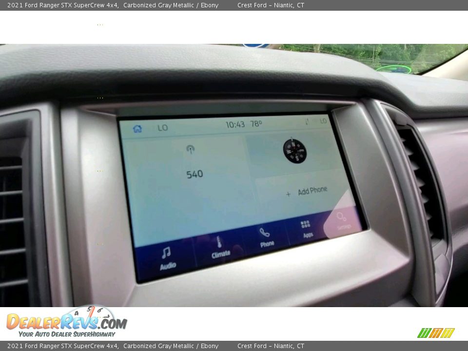 2021 Ford Ranger STX SuperCrew 4x4 Carbonized Gray Metallic / Ebony Photo #14