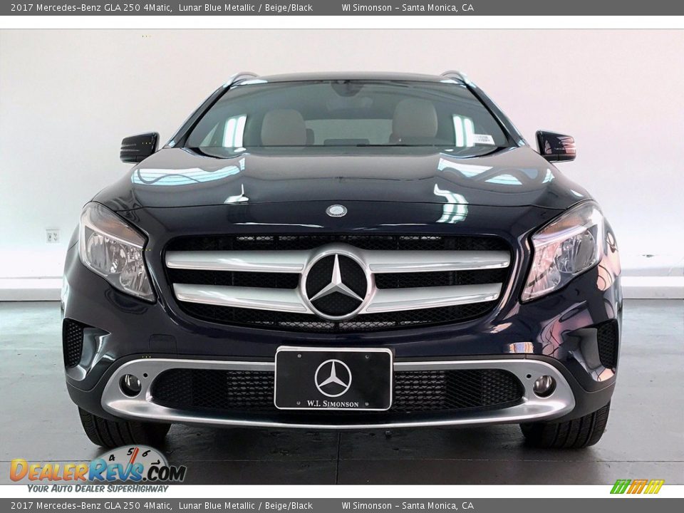 2017 Mercedes-Benz GLA 250 4Matic Lunar Blue Metallic / Beige/Black Photo #2