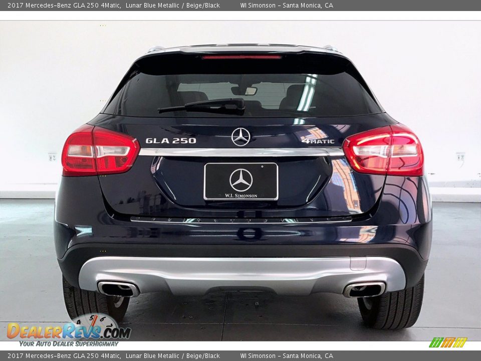 2017 Mercedes-Benz GLA 250 4Matic Lunar Blue Metallic / Beige/Black Photo #3