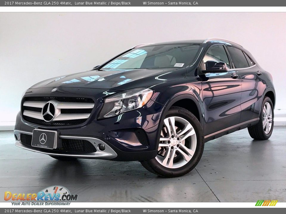 2017 Mercedes-Benz GLA 250 4Matic Lunar Blue Metallic / Beige/Black Photo #12