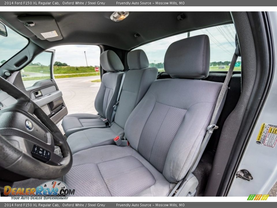 2014 Ford F150 XL Regular Cab Oxford White / Steel Grey Photo #18