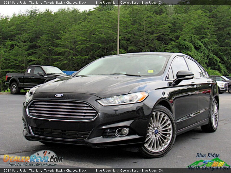 2014 Ford Fusion Titanium Tuxedo Black / Charcoal Black Photo #1