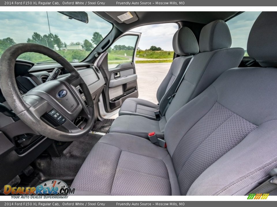 2014 Ford F150 XL Regular Cab Oxford White / Steel Grey Photo #19