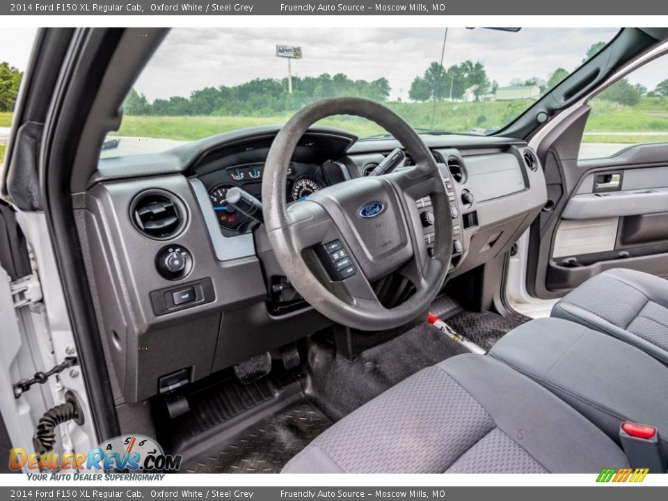 2014 Ford F150 XL Regular Cab Oxford White / Steel Grey Photo #20