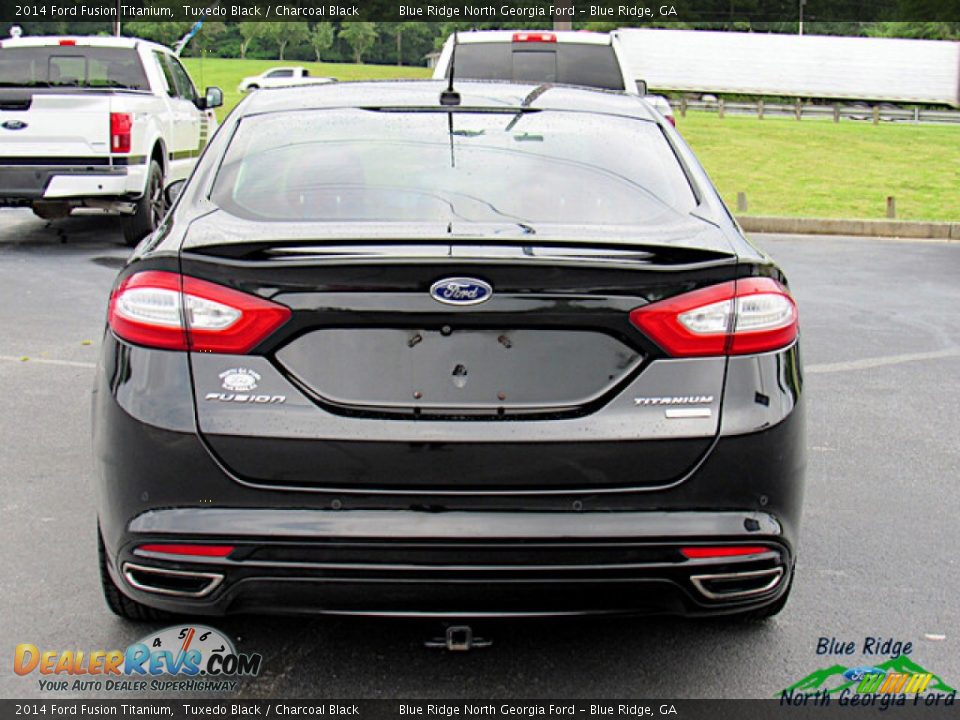 2014 Ford Fusion Titanium Tuxedo Black / Charcoal Black Photo #4