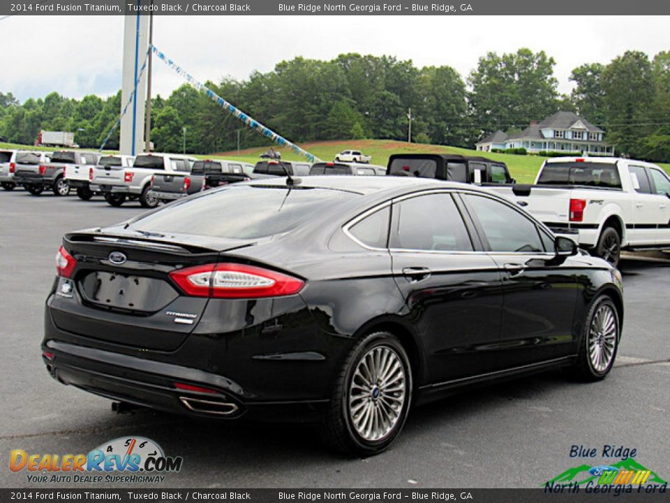 2014 Ford Fusion Titanium Tuxedo Black / Charcoal Black Photo #5