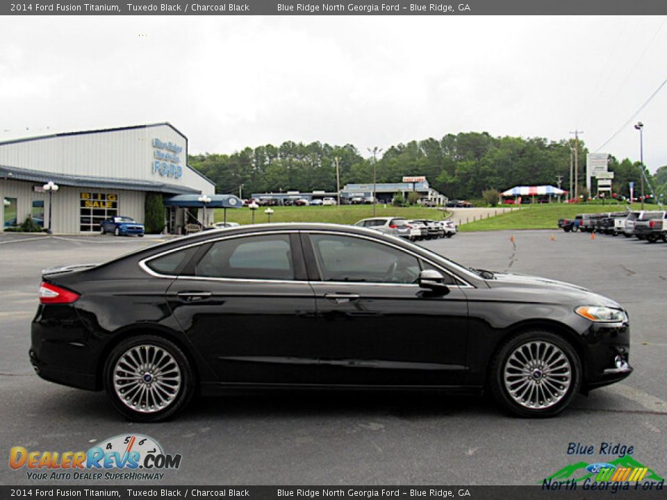 2014 Ford Fusion Titanium Tuxedo Black / Charcoal Black Photo #6