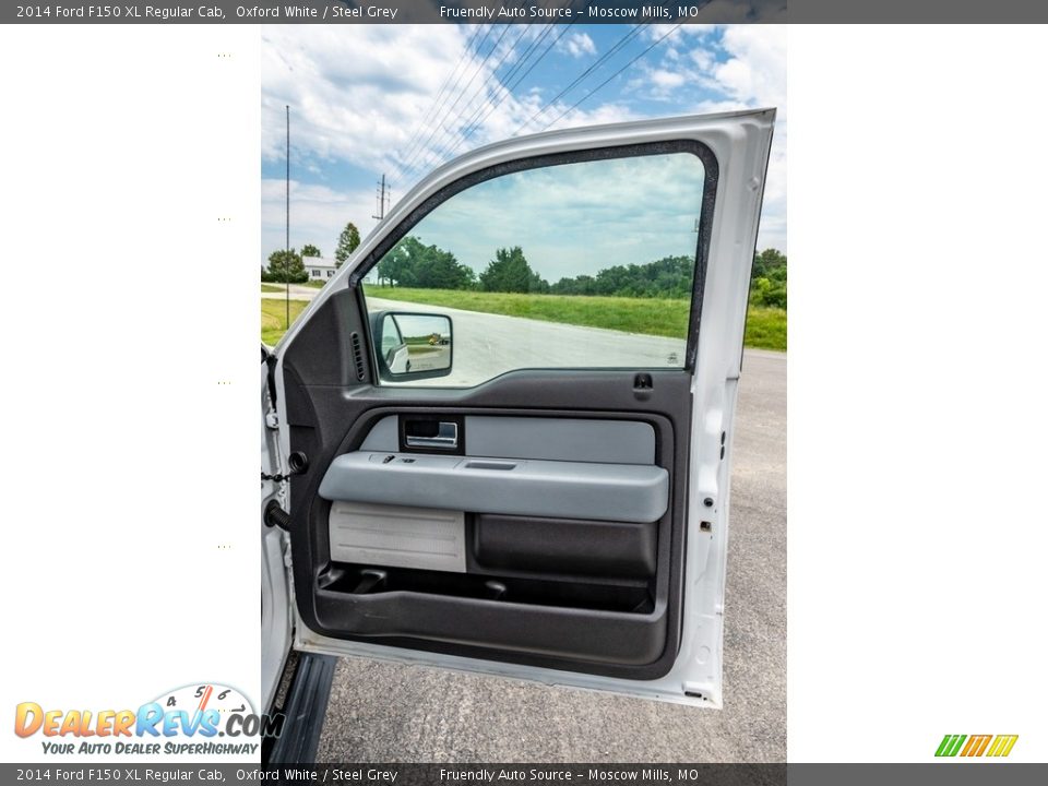 2014 Ford F150 XL Regular Cab Oxford White / Steel Grey Photo #25