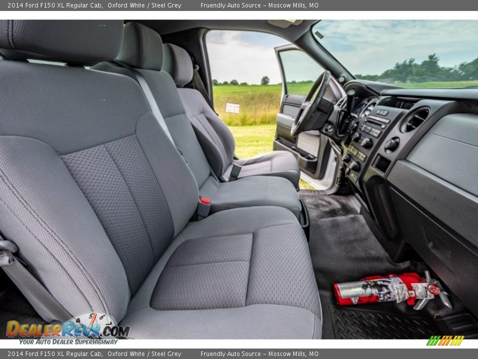 2014 Ford F150 XL Regular Cab Oxford White / Steel Grey Photo #27