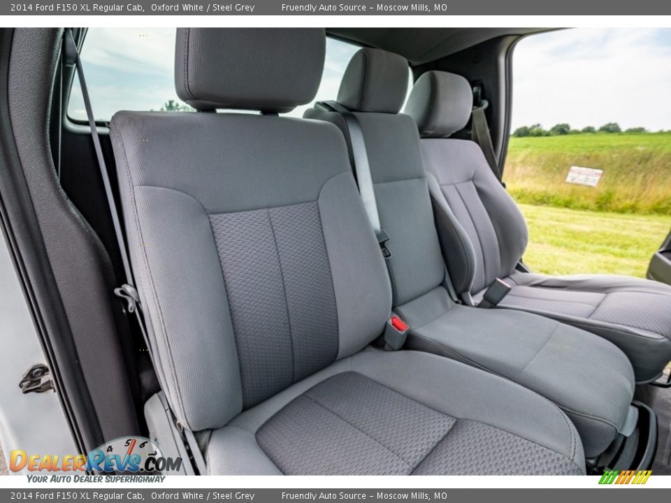 2014 Ford F150 XL Regular Cab Oxford White / Steel Grey Photo #28