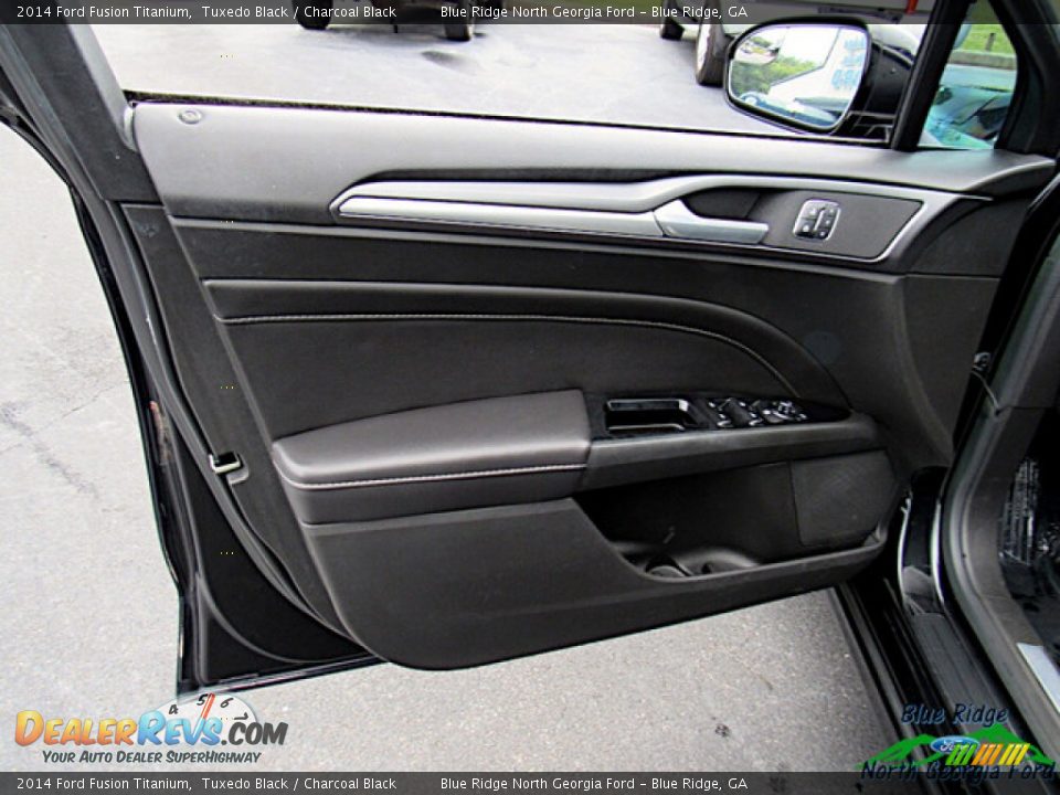 2014 Ford Fusion Titanium Tuxedo Black / Charcoal Black Photo #10