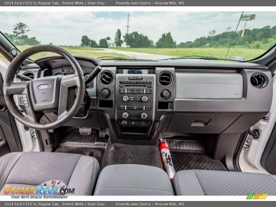 2014 Ford F150 XL Regular Cab Oxford White / Steel Grey Photo #29