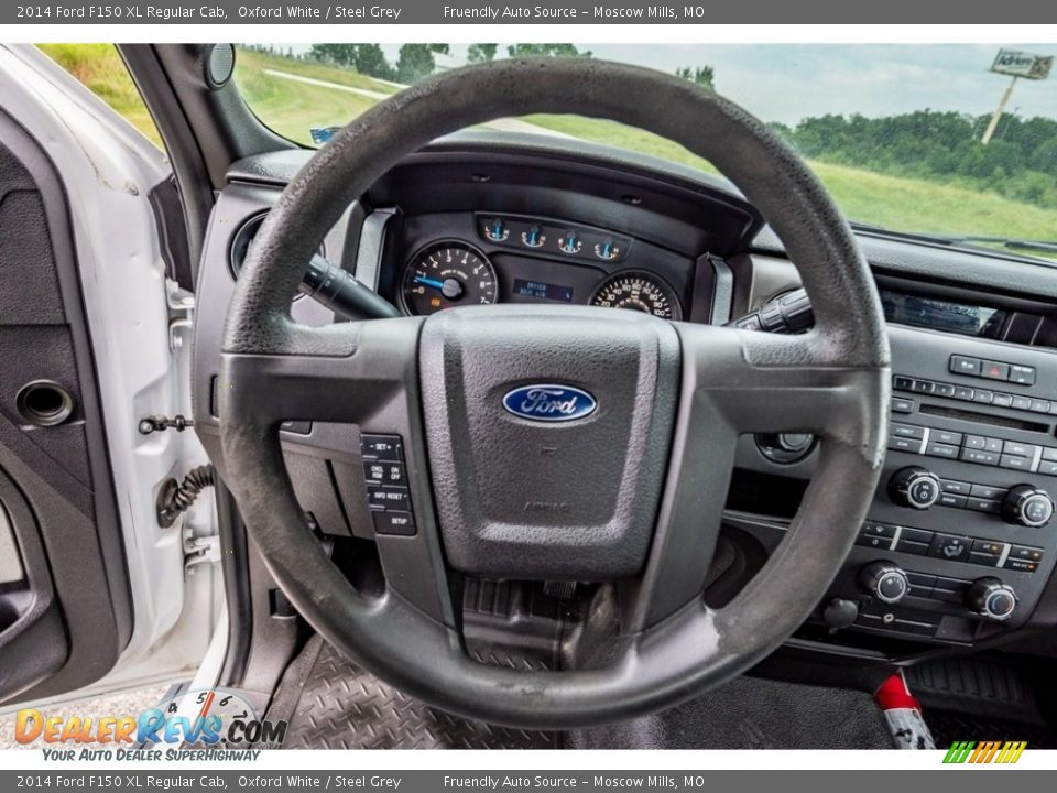 2014 Ford F150 XL Regular Cab Oxford White / Steel Grey Photo #31