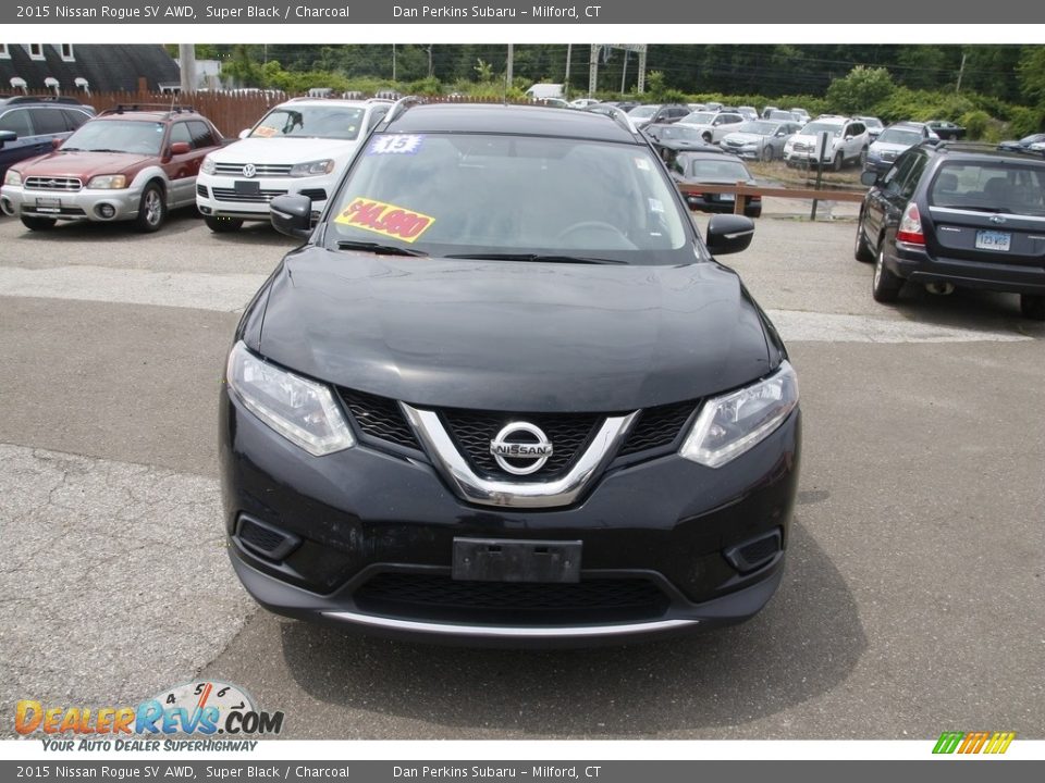 2015 Nissan Rogue SV AWD Super Black / Charcoal Photo #2