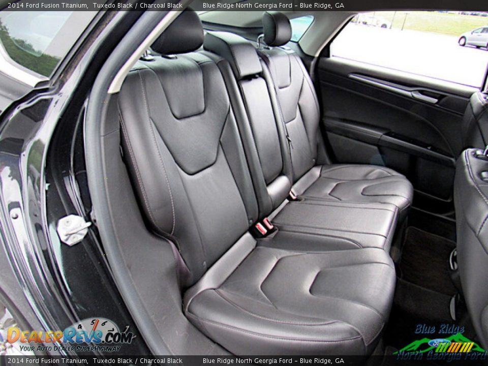 2014 Ford Fusion Titanium Tuxedo Black / Charcoal Black Photo #13