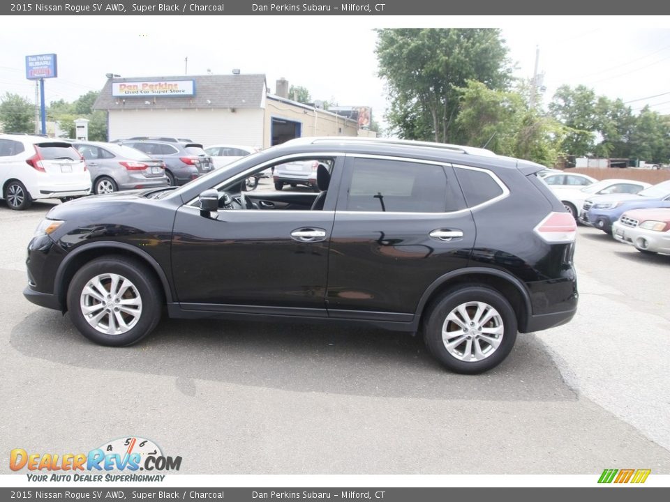 2015 Nissan Rogue SV AWD Super Black / Charcoal Photo #8