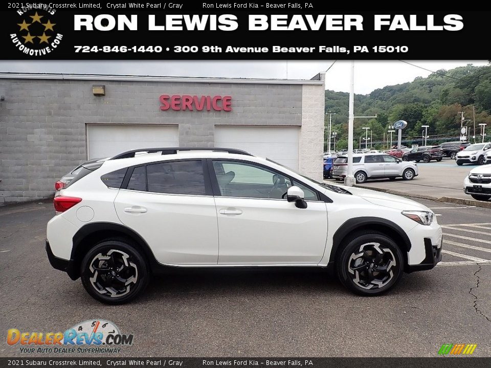 2021 Subaru Crosstrek Limited Crystal White Pearl / Gray Photo #1