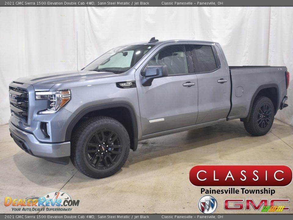 2021 GMC Sierra 1500 Elevation Double Cab 4WD Satin Steel Metallic / Jet Black Photo #1