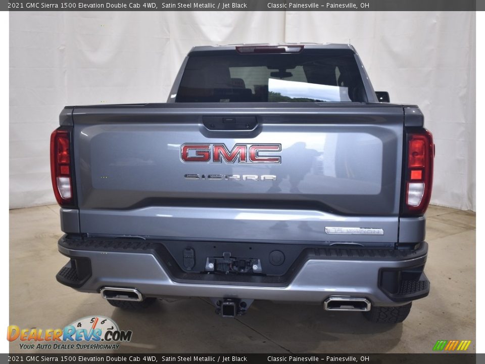 2021 GMC Sierra 1500 Elevation Double Cab 4WD Satin Steel Metallic / Jet Black Photo #3