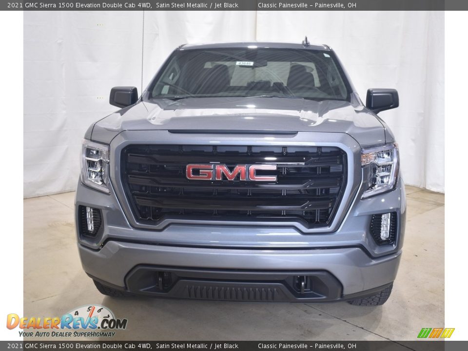 2021 GMC Sierra 1500 Elevation Double Cab 4WD Satin Steel Metallic / Jet Black Photo #4