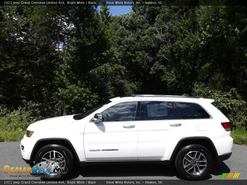 2021 Jeep Grand Cherokee Limited 4x4 Bright White / Black Photo #1
