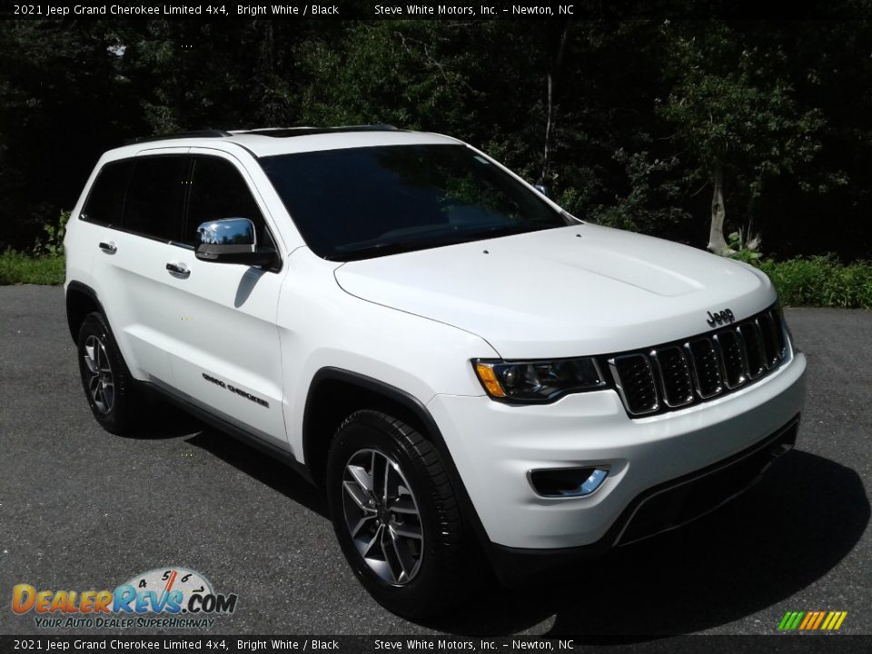 2021 Jeep Grand Cherokee Limited 4x4 Bright White / Black Photo #4
