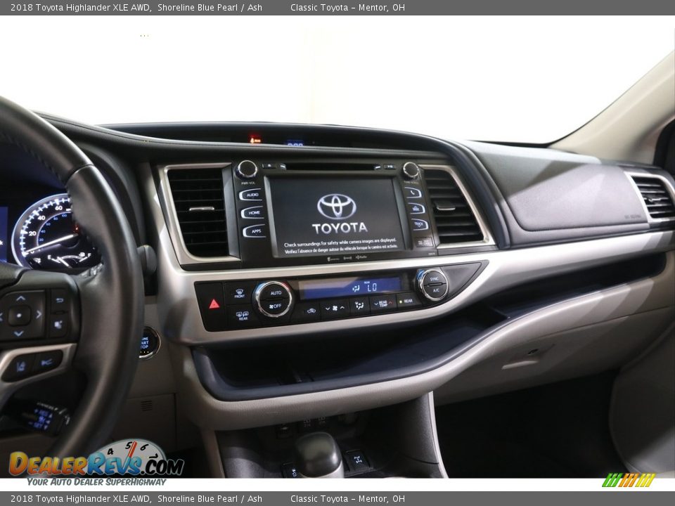 2018 Toyota Highlander XLE AWD Shoreline Blue Pearl / Ash Photo #9