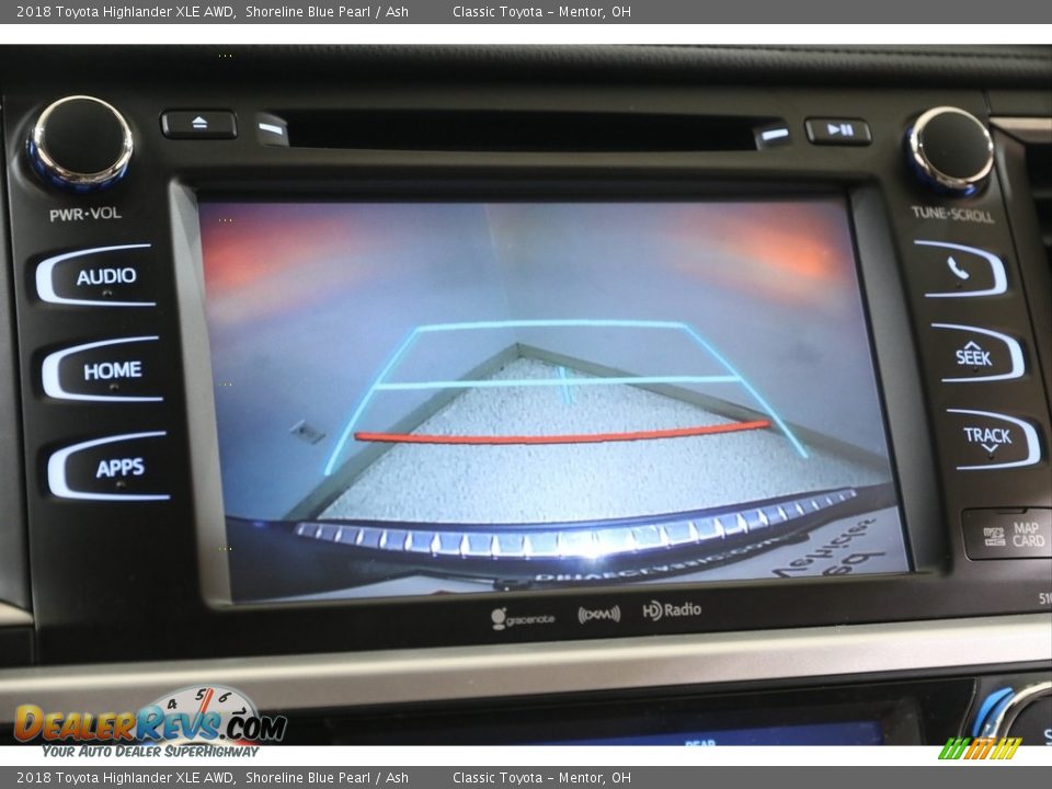 2018 Toyota Highlander XLE AWD Shoreline Blue Pearl / Ash Photo #13