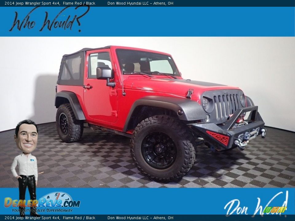 2014 Jeep Wrangler Sport 4x4 Flame Red / Black Photo #1