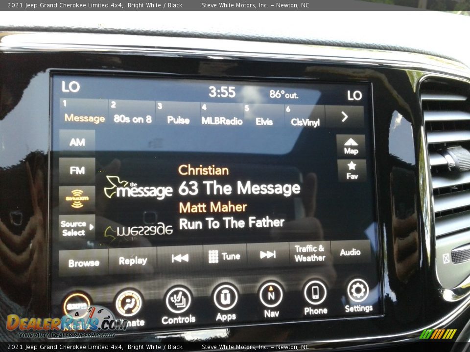 2021 Jeep Grand Cherokee Limited 4x4 Bright White / Black Photo #22