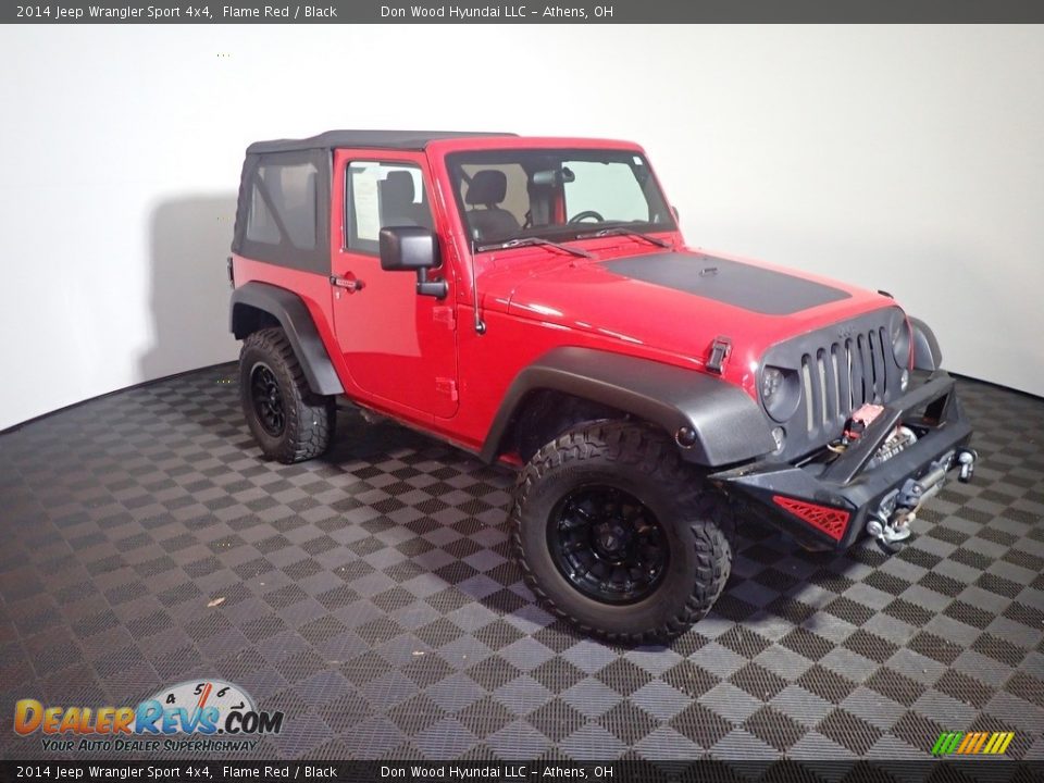 2014 Jeep Wrangler Sport 4x4 Flame Red / Black Photo #2