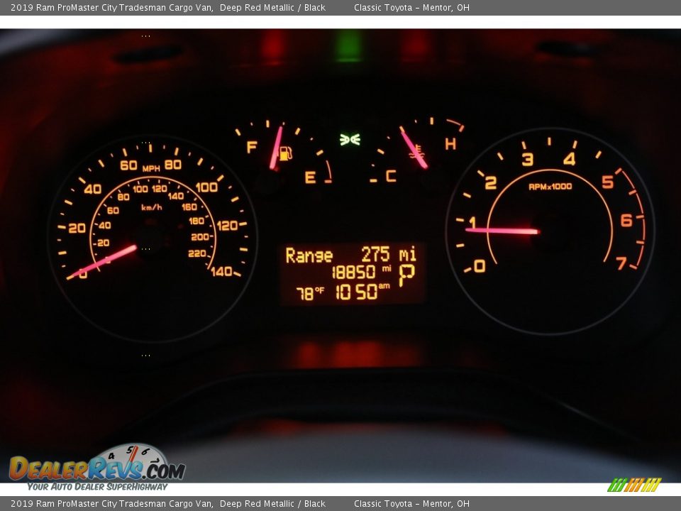 2019 Ram ProMaster City Tradesman Cargo Van Deep Red Metallic / Black Photo #8