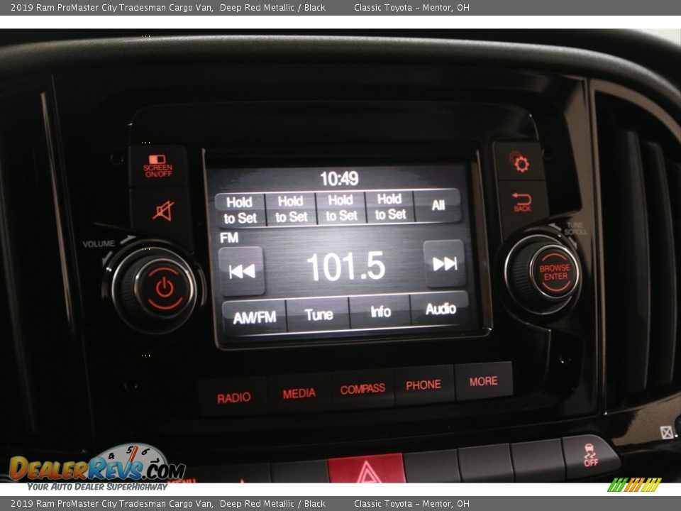 2019 Ram ProMaster City Tradesman Cargo Van Deep Red Metallic / Black Photo #10
