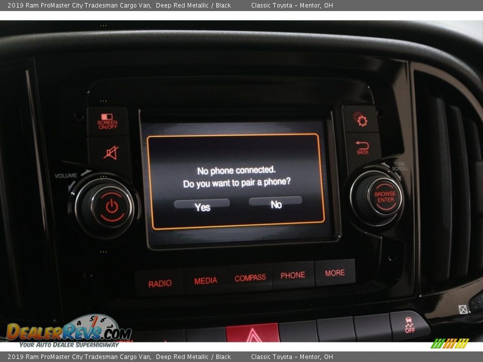 2019 Ram ProMaster City Tradesman Cargo Van Deep Red Metallic / Black Photo #11