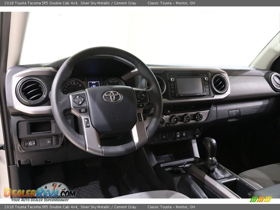 2018 Toyota Tacoma SR5 Double Cab 4x4 Silver Sky Metallic / Cement Gray Photo #6