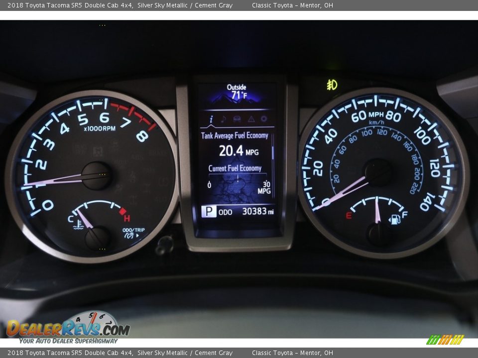 2018 Toyota Tacoma SR5 Double Cab 4x4 Silver Sky Metallic / Cement Gray Photo #8