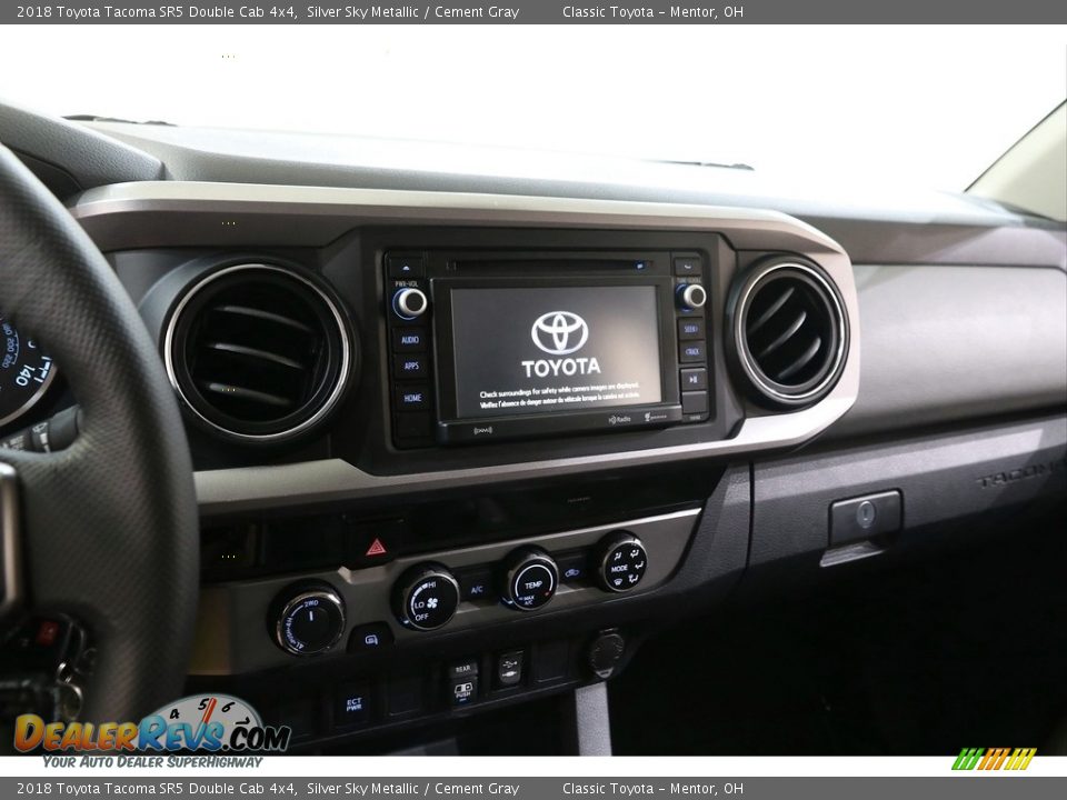 2018 Toyota Tacoma SR5 Double Cab 4x4 Silver Sky Metallic / Cement Gray Photo #9