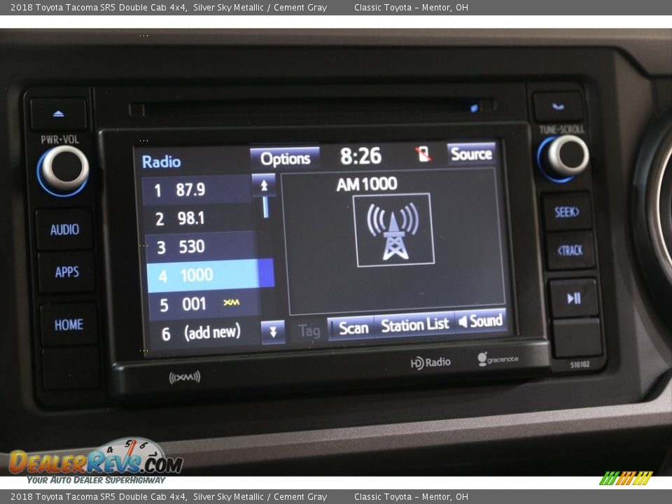 2018 Toyota Tacoma SR5 Double Cab 4x4 Silver Sky Metallic / Cement Gray Photo #10