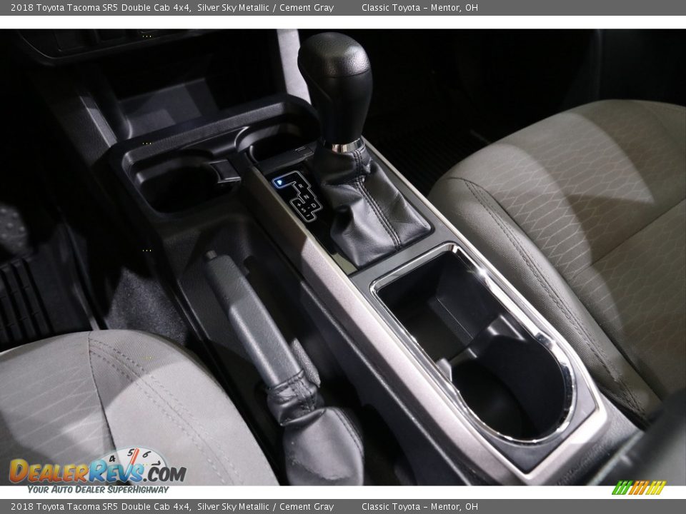2018 Toyota Tacoma SR5 Double Cab 4x4 Silver Sky Metallic / Cement Gray Photo #13