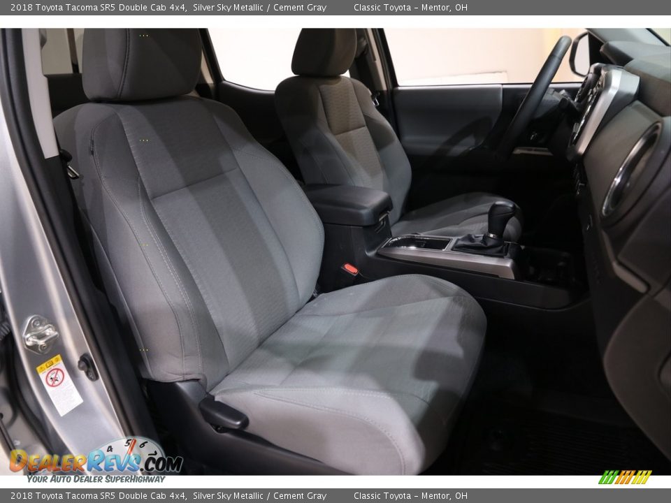 2018 Toyota Tacoma SR5 Double Cab 4x4 Silver Sky Metallic / Cement Gray Photo #14