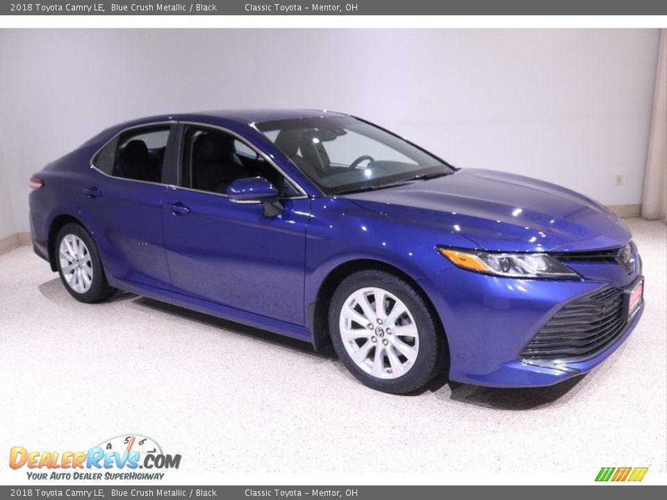2018 Toyota Camry LE Blue Crush Metallic / Black Photo #1