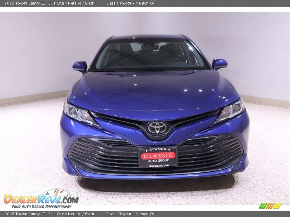 2018 Toyota Camry LE Blue Crush Metallic / Black Photo #2