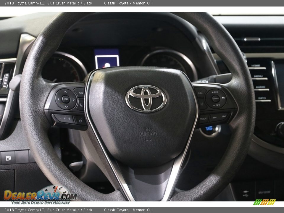 2018 Toyota Camry LE Blue Crush Metallic / Black Photo #7