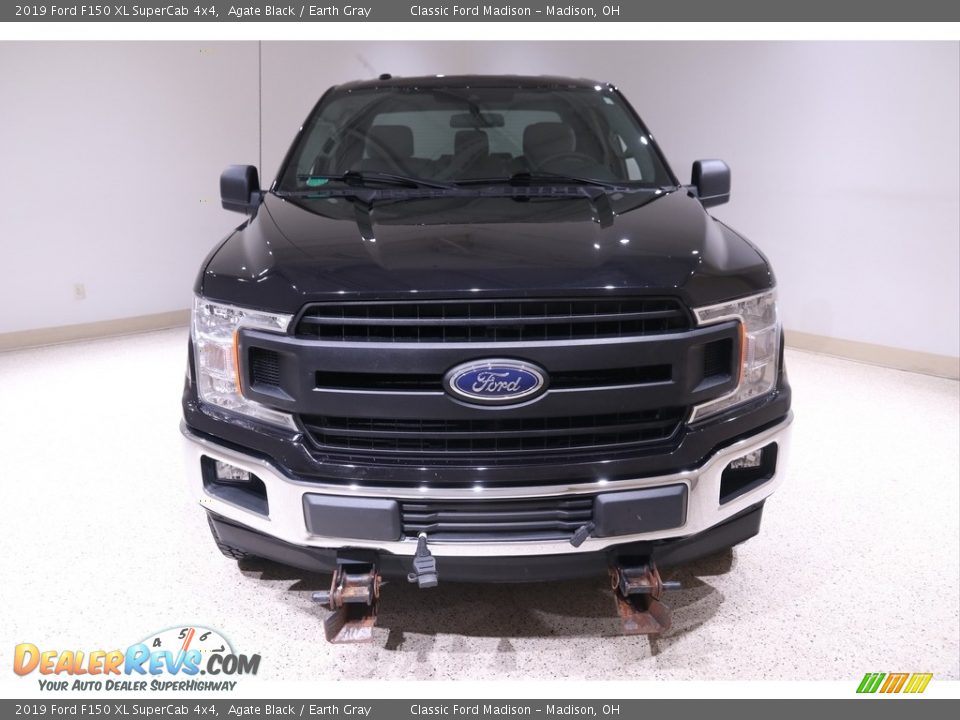2019 Ford F150 XL SuperCab 4x4 Agate Black / Earth Gray Photo #2