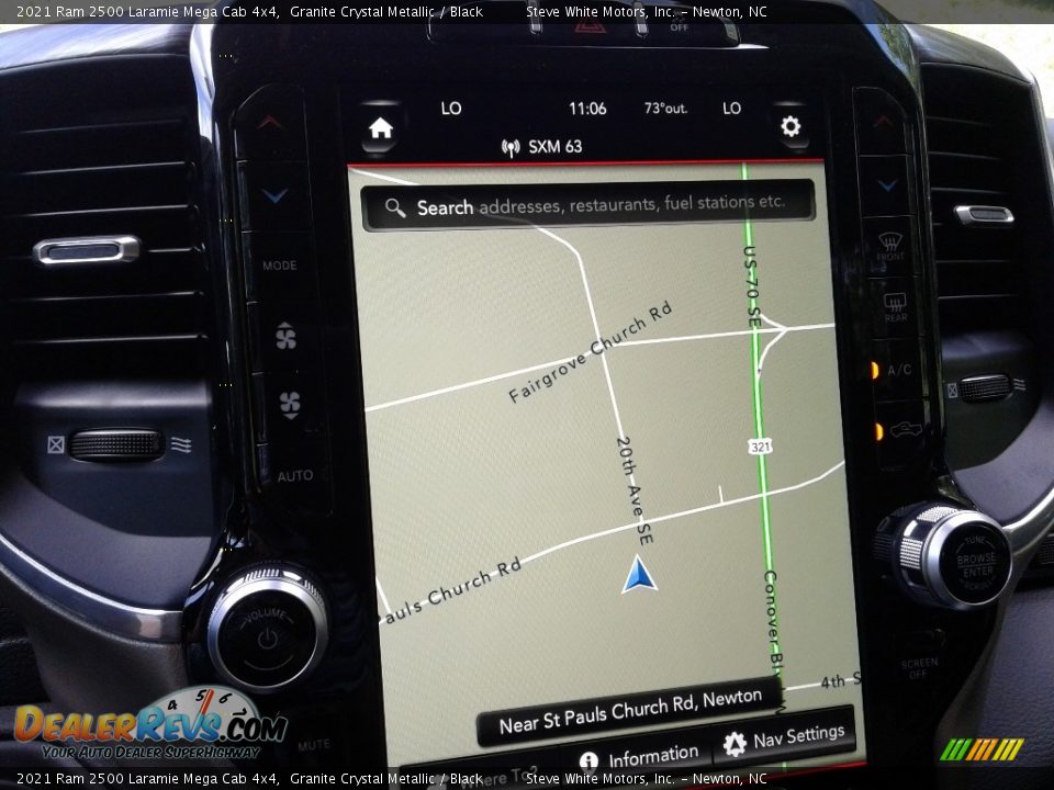 Navigation of 2021 Ram 2500 Laramie Mega Cab 4x4 Photo #25