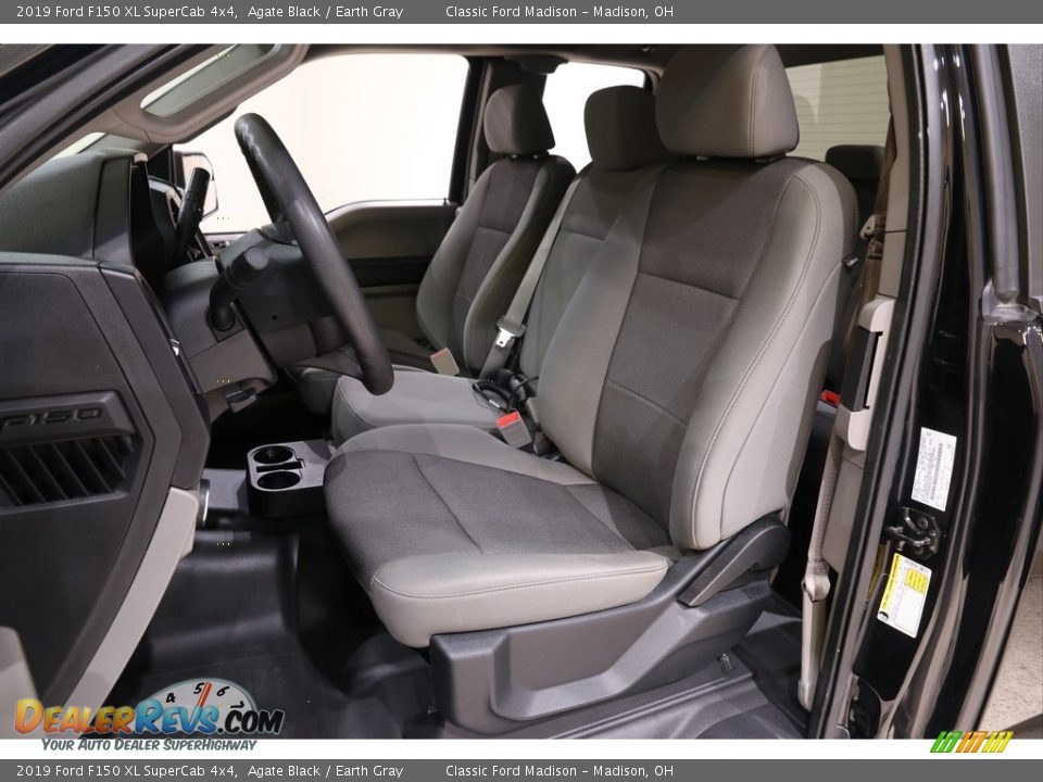 2019 Ford F150 XL SuperCab 4x4 Agate Black / Earth Gray Photo #5