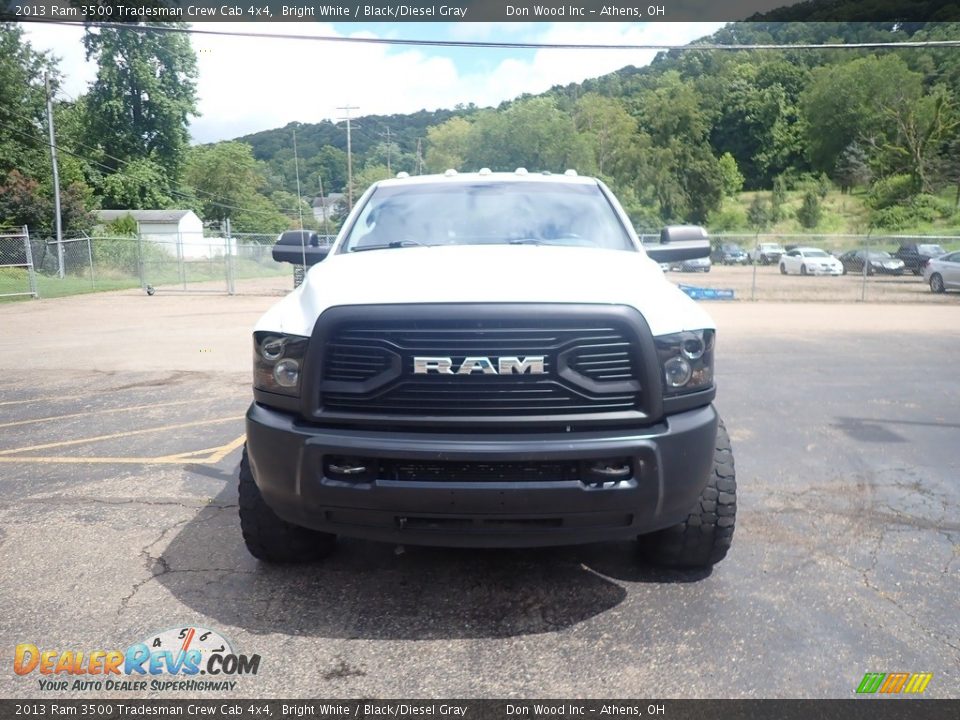 2013 Ram 3500 Tradesman Crew Cab 4x4 Bright White / Black/Diesel Gray Photo #4