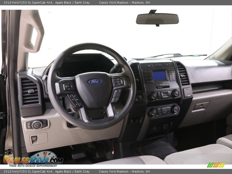 2019 Ford F150 XL SuperCab 4x4 Agate Black / Earth Gray Photo #6