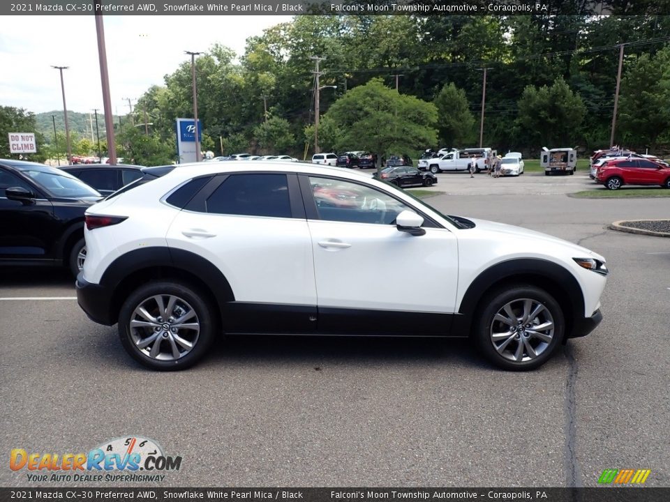 2021 Mazda CX-30 Preferred AWD Snowflake White Pearl Mica / Black Photo #1